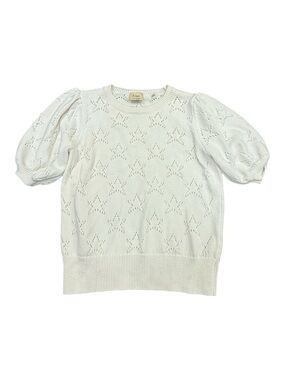 Elie Tahari Short Sleeve Sweater Shirt Size M